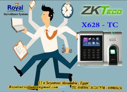 جهاز حضور وانصراف ماركة ZKTeco  موديل X628-TC 1