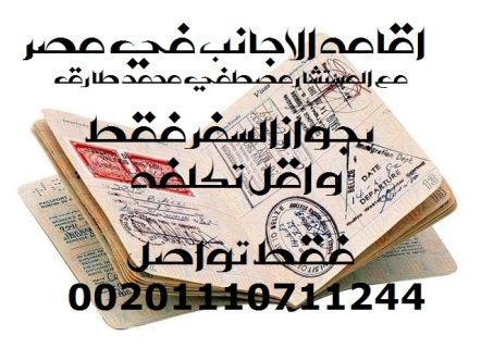 محامى  اقامات الاجانب فى مصر  1