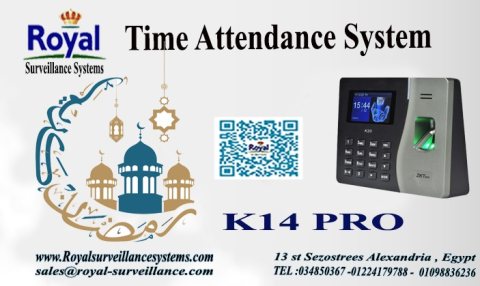 جهاز حضور وأنصراف ZKTeco موديل K14 PRO 1