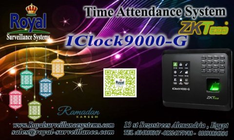 عروض شهر رمضان اجهزة حضور وانصراف ماركة ZK Teco  موديل Iclock9000-G