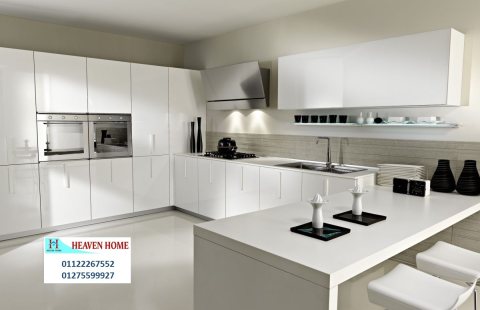 مطابخ بيضاء مودرن/ خلى مطبخك مميز مع شركة هيفين هوم 01287753661 1
