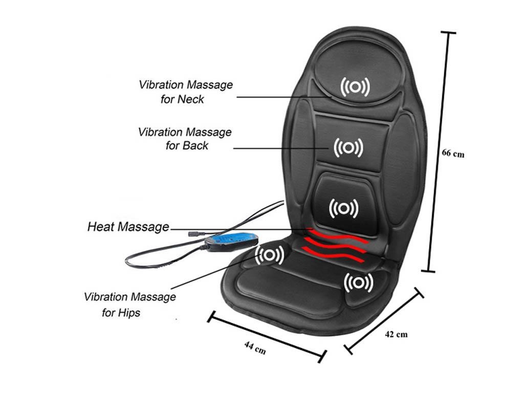 كرسي مساج للسيارة والبيت لتخفيف آلام الظهر والرقبة01012187661