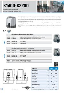 موتور sliding منزلق ريب ايطالى  KIT K1400 