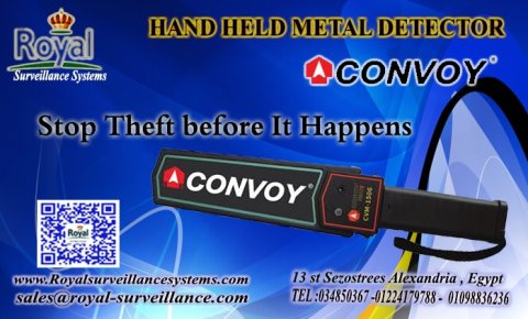 HAND HELD CONVOY ZKTECO جهاز الكشف عن المعادن و المتفجرات