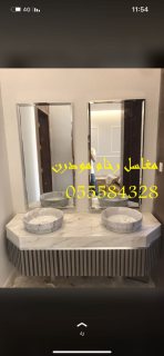  مغاسل رخام , مغاسل حمامات منوعة , صور مغاسل حمامات بسيطه 5
