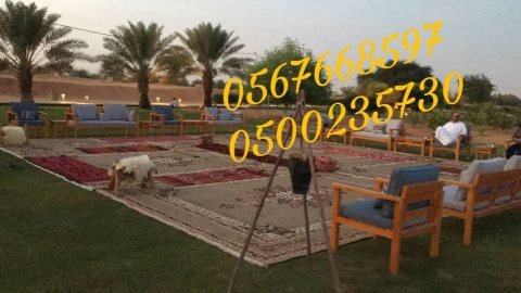  تأجير كنب جلد أبيض ، طاولات طعام مع كراسي ، طاولات كوكتيل 8597 766 056 5