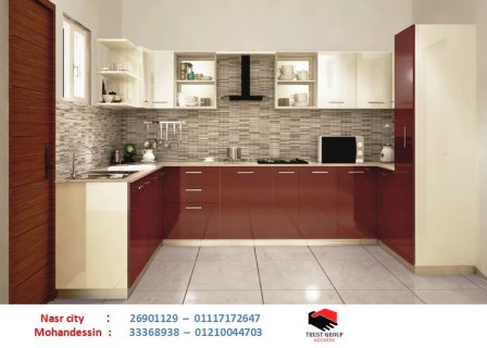 مطابخ شارع النيل/ اقل سعر واسرع تسليم لمطبخك مع تراست جروب  01210044703