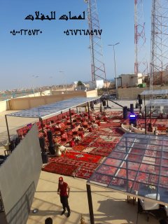   تأجير خيام شعبية في الرياض ، جلسات شعبية ، مباخر ، دلات قهوة 8597 766 056 7