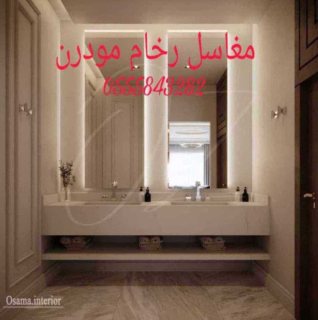   مغاسل رخام ، حمامات حديثة من افضل التصاميم  4