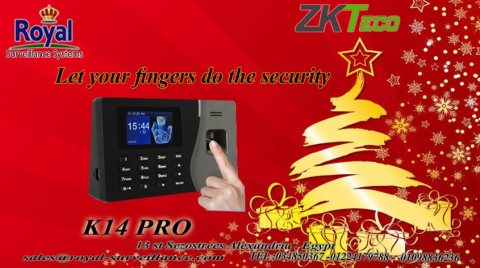 جهاز بصمة Zkteco K14 pro حضور و انصراف في اسكندرية