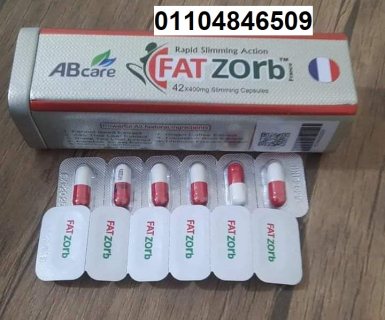 كبسولات فات زورب للتخسيس وحرق الدهون 42 كبسولة علبة معدنية fatzorb ab care 4