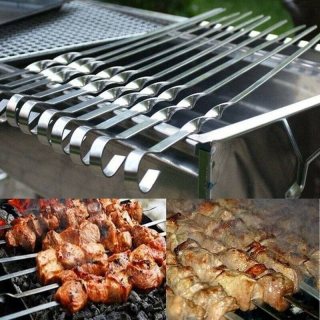 اسياخ مخصصه للشيش طاووك استالس الباكت 6 قطع