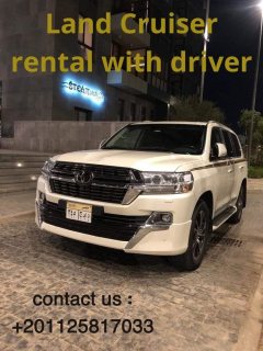 ايجار سيارات لاند كروزر بالسائق  في القاهره  01125817033