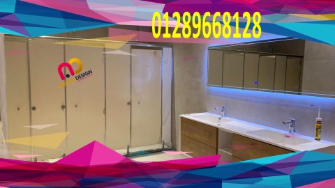 قواطيع حمامات كومباكت شامل التركيب بالاكسسوارات  5
