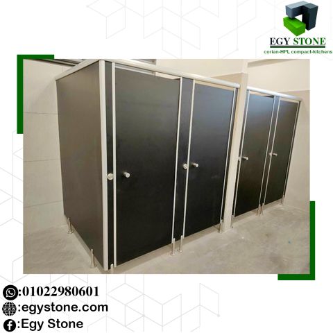 تركيب كبائن حمامات hpl  2