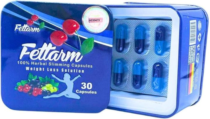 كبسولات #فيتارم بلو FETTARM BLUE  الصفيح : 3