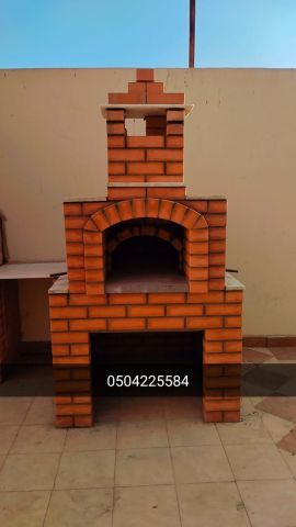 بناء افران  طابونة .افران نابولي بيتزا . فرن بيتزا نابولي .  بناء 4