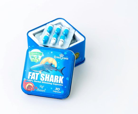 HERBAL KINGS Fat Shark 30 Capsules لمحاربة الوزن الزائد  3