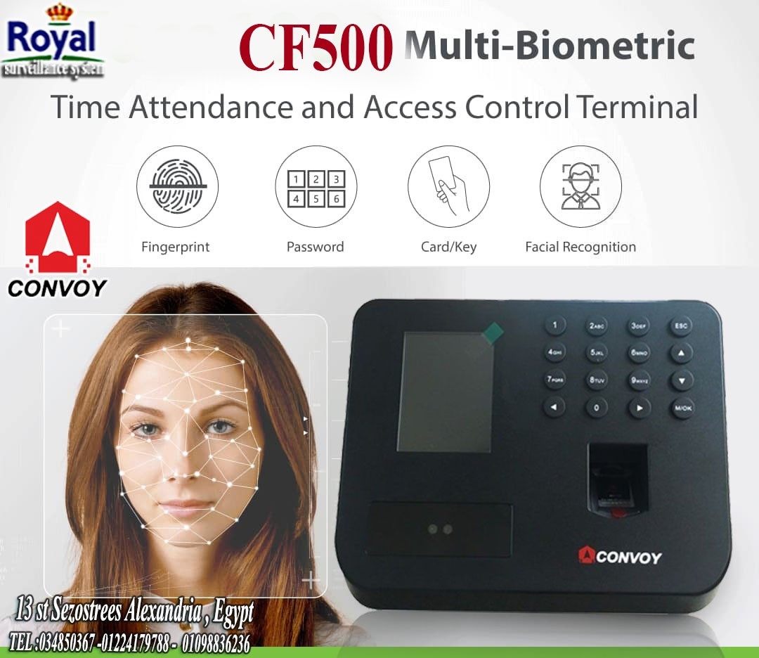 ???? جهاز الحضور والانصراف Convoy CF500 –بصمة وجه