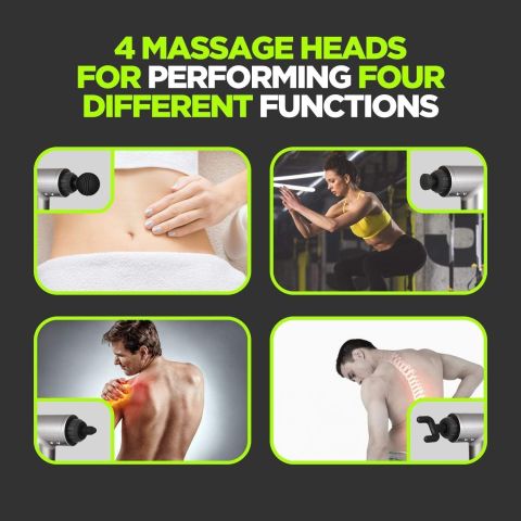 مسدس تدليك عضلات الجسم Fascial Gun لتخفيف الآلام والاسترخاء 4