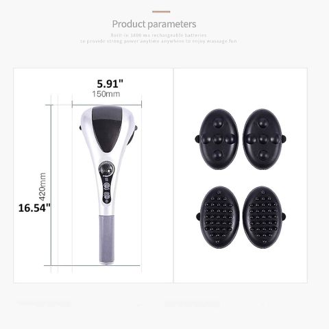 جهاز تدليك الجسم المزدوج double heads heating massager  5