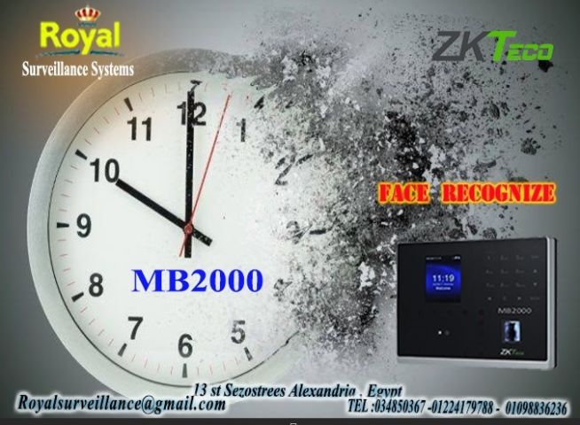 جهاز الحضور والانصراف  ماركة ZKTeco موديل MB2000