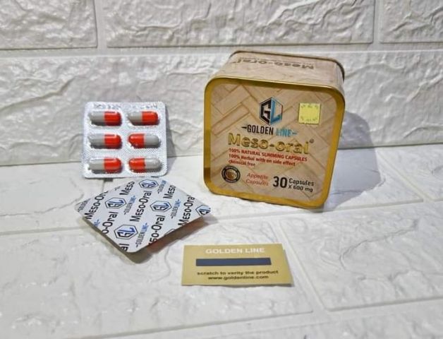 GOLDEN LINEl Meso-oral 100% NATURAL SLIMMING CAPSULES 30 Capsules 3