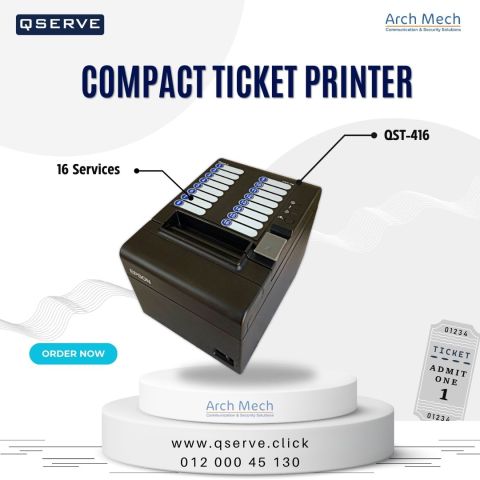 Compact Ticket Printer QST-416 طابعة الأرقام المدمجة و وحدة طلب  