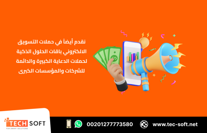 حملات التسويق الالكتروني – مع شركة تك سوفت للحلول الذكية  4