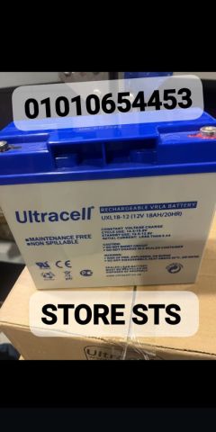 ULTRACELL 12V-18AH باقل الاسعااار 01010654453 STORE STS